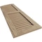 Ekena Millwork Sandblasted 2 Equal Louver w/Elliptical Top Faux Wood Shutters, 18W x 80H 74 Low Side, PR SHULVL18X80SDPR - alternate 7